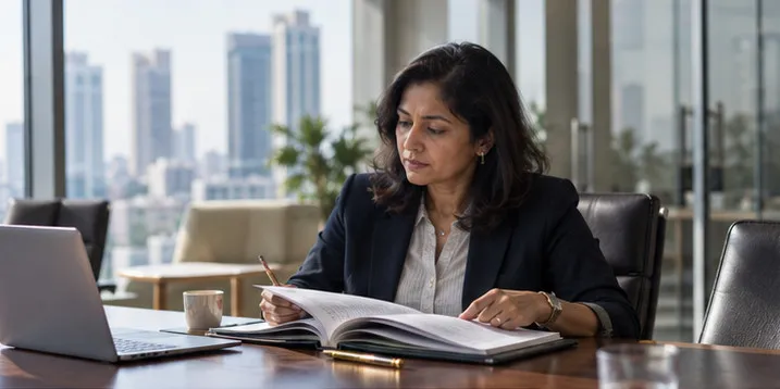 A programme review in a boardroom